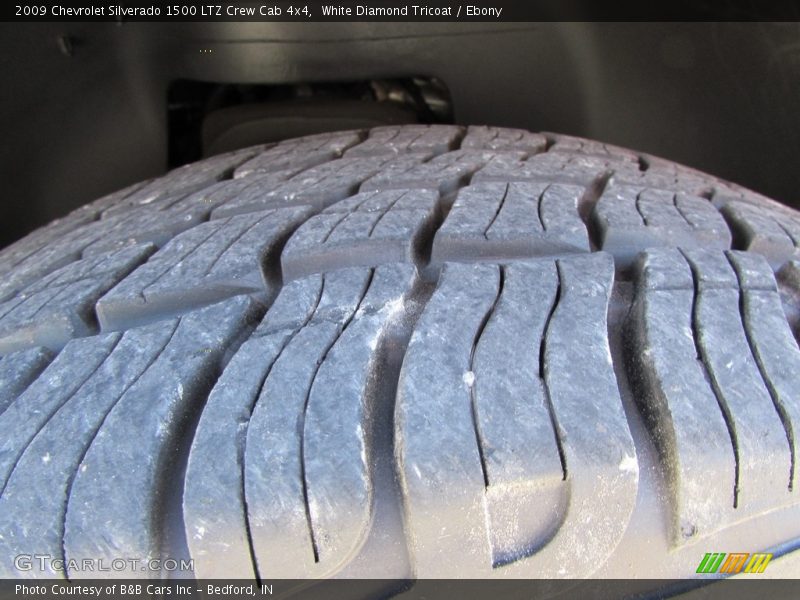 White Diamond Tricoat / Ebony 2009 Chevrolet Silverado 1500 LTZ Crew Cab 4x4