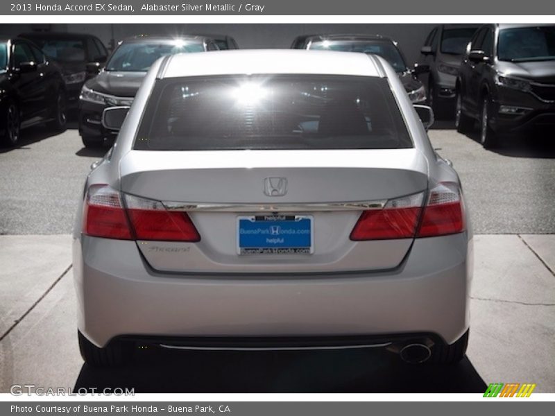 Alabaster Silver Metallic / Gray 2013 Honda Accord EX Sedan