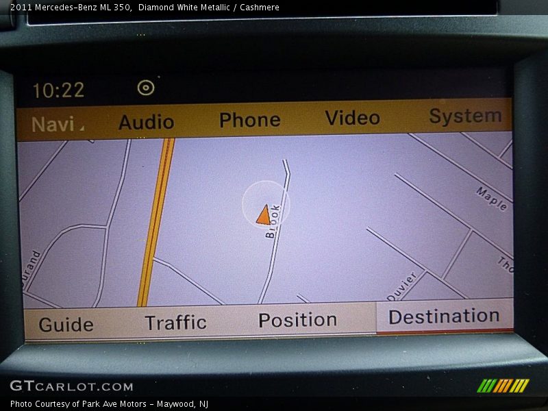 Diamond White Metallic / Cashmere 2011 Mercedes-Benz ML 350