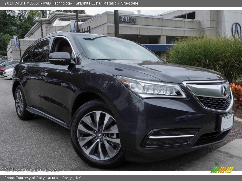 Graphite Luster Metallic / Graystone 2016 Acura MDX SH-AWD Technology