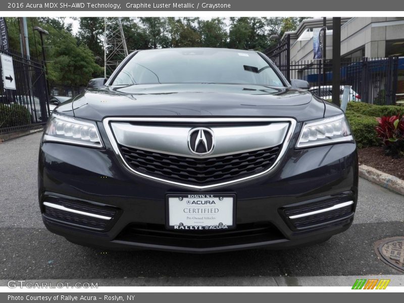 Graphite Luster Metallic / Graystone 2016 Acura MDX SH-AWD Technology