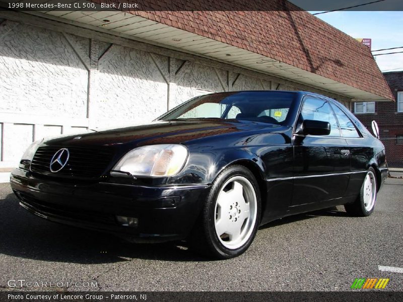 Black / Black 1998 Mercedes-Benz CL 500