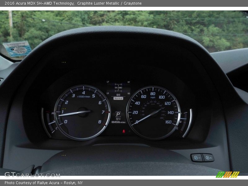 Graphite Luster Metallic / Graystone 2016 Acura MDX SH-AWD Technology