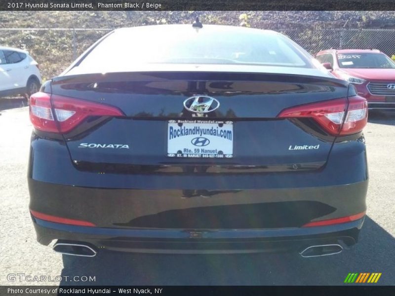 Phantom Black / Beige 2017 Hyundai Sonata Limited