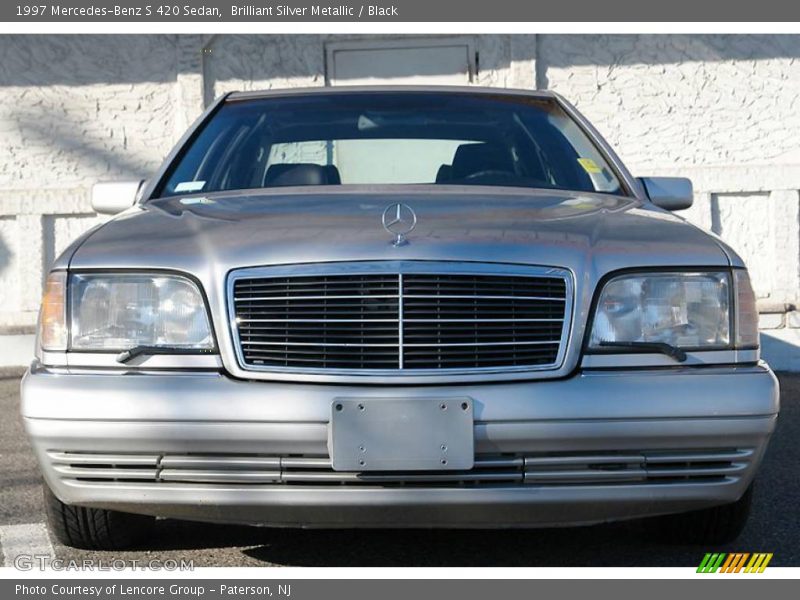 Brilliant Silver Metallic / Black 1997 Mercedes-Benz S 420 Sedan
