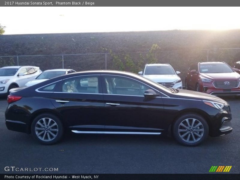 Phantom Black / Beige 2017 Hyundai Sonata Sport