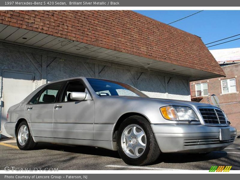 Brilliant Silver Metallic / Black 1997 Mercedes-Benz S 420 Sedan