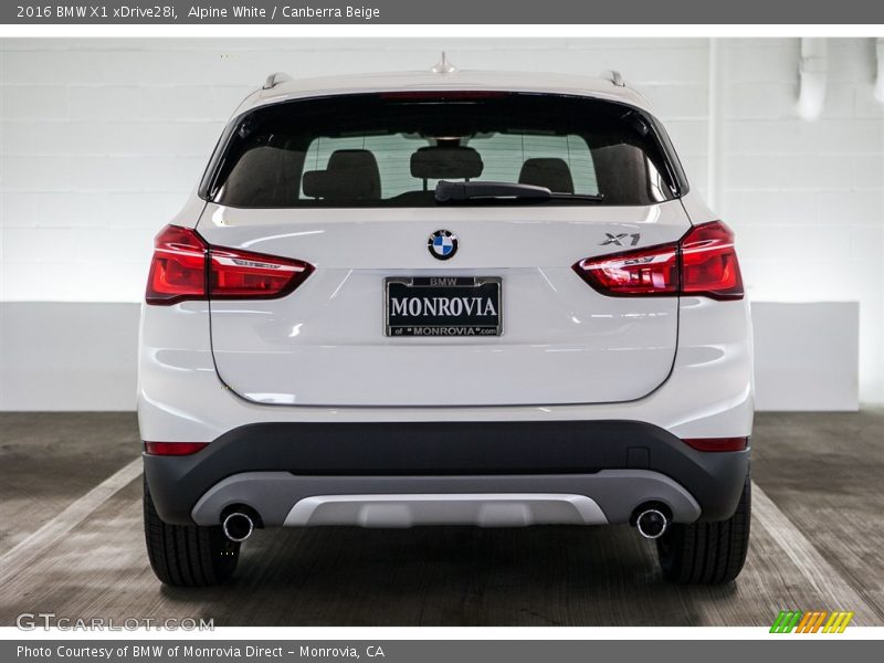Alpine White / Canberra Beige 2016 BMW X1 xDrive28i