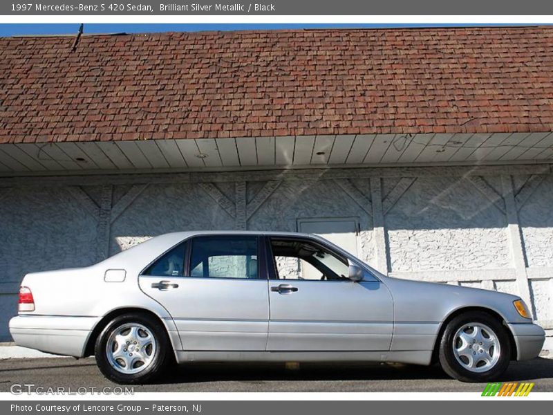 Brilliant Silver Metallic / Black 1997 Mercedes-Benz S 420 Sedan