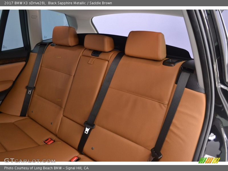 Black Sapphire Metallic / Saddle Brown 2017 BMW X3 sDrive28i