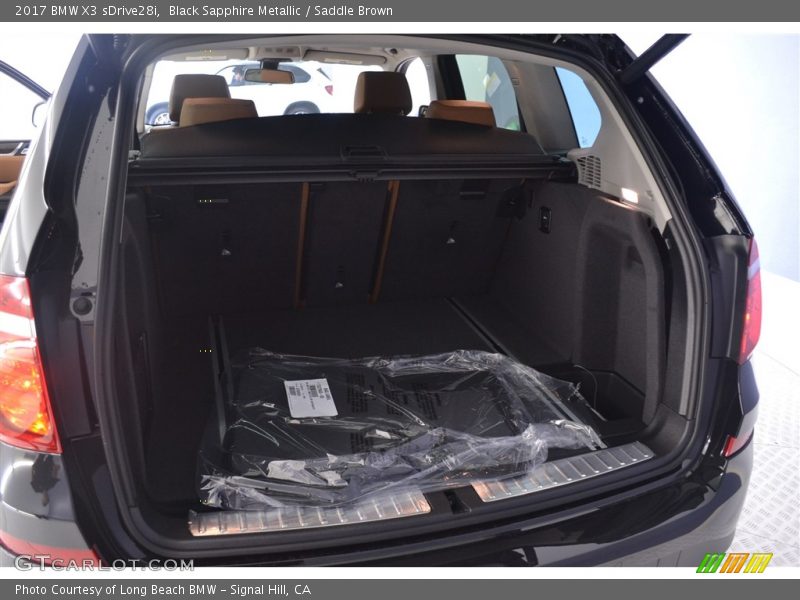 Black Sapphire Metallic / Saddle Brown 2017 BMW X3 sDrive28i