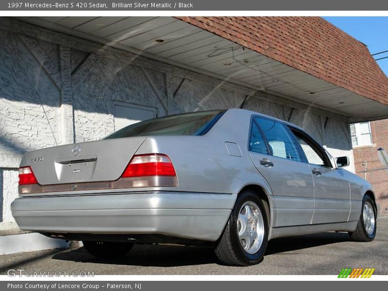 Brilliant Silver Metallic / Black 1997 Mercedes-Benz S 420 Sedan