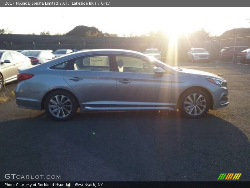 Lakeside Blue / Gray 2017 Hyundai Sonata Limited 2.0T