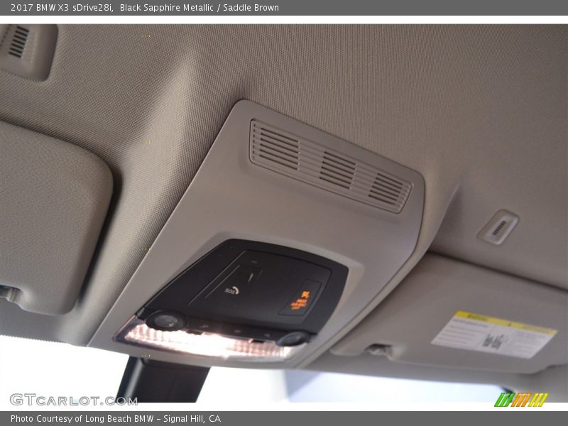 Black Sapphire Metallic / Saddle Brown 2017 BMW X3 sDrive28i