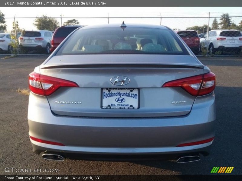 Lakeside Blue / Gray 2017 Hyundai Sonata Limited 2.0T
