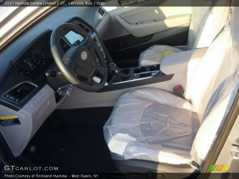 Lakeside Blue / Gray 2017 Hyundai Sonata Limited 2.0T
