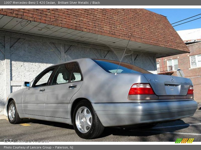 Brilliant Silver Metallic / Black 1997 Mercedes-Benz S 420 Sedan
