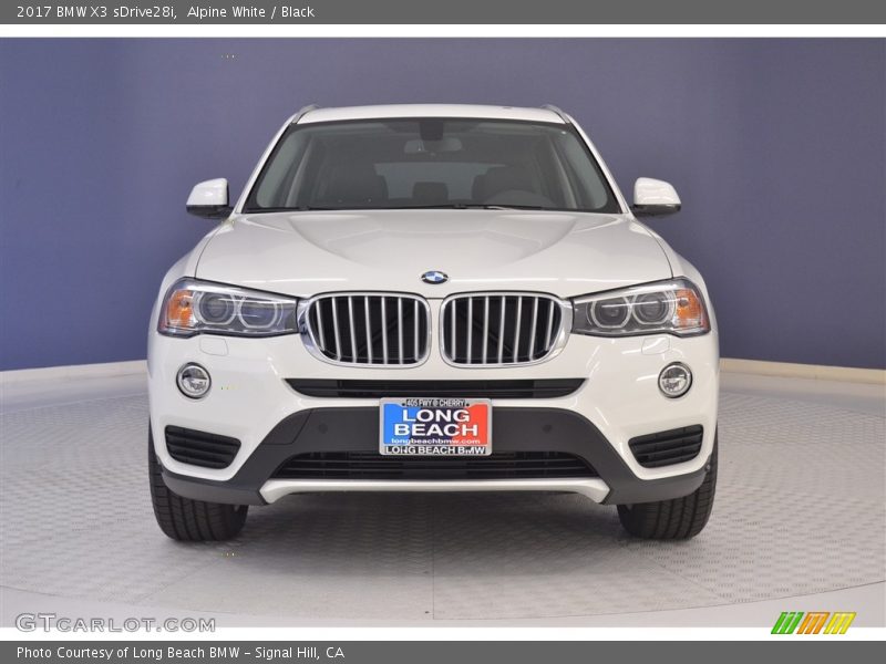 Alpine White / Black 2017 BMW X3 sDrive28i