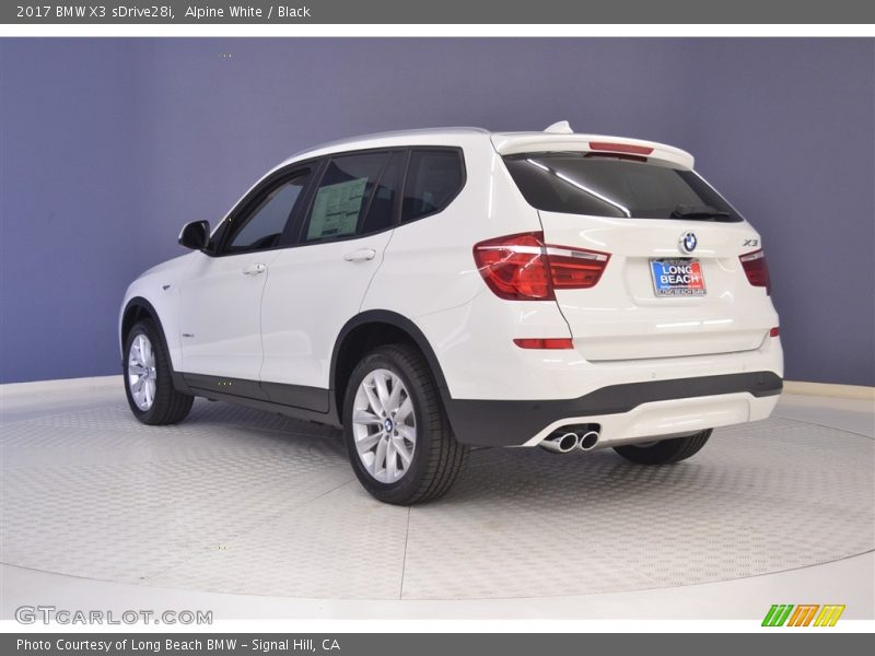 Alpine White / Black 2017 BMW X3 sDrive28i