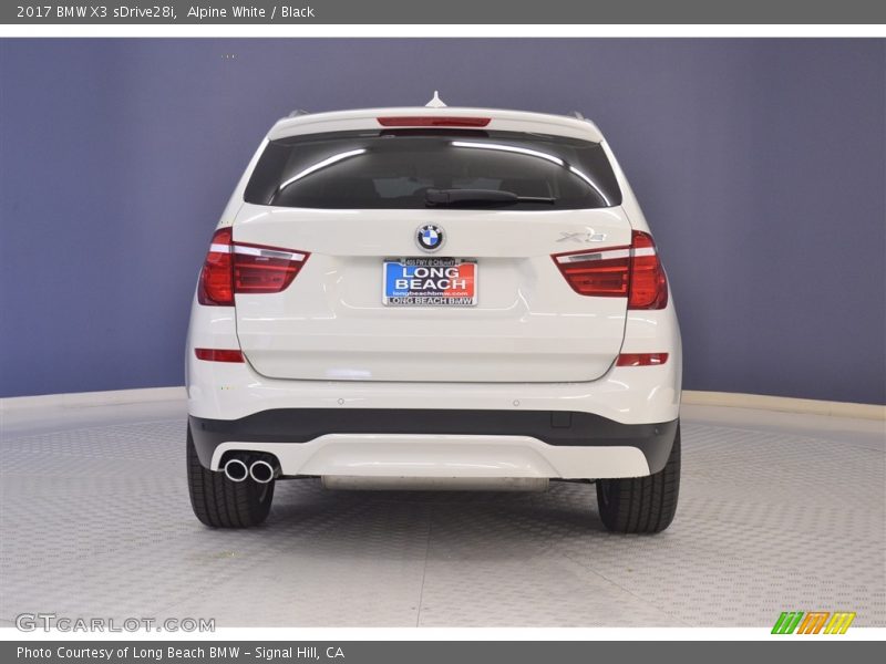 Alpine White / Black 2017 BMW X3 sDrive28i
