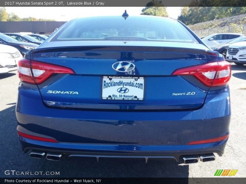 Lakeside Blue / Gray 2017 Hyundai Sonata Sport 2.0T