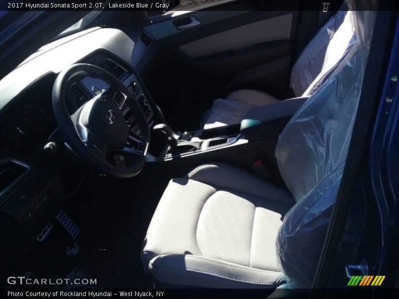 Lakeside Blue / Gray 2017 Hyundai Sonata Sport 2.0T