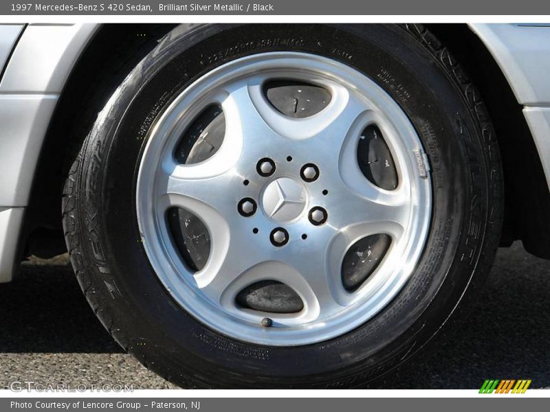 Brilliant Silver Metallic / Black 1997 Mercedes-Benz S 420 Sedan