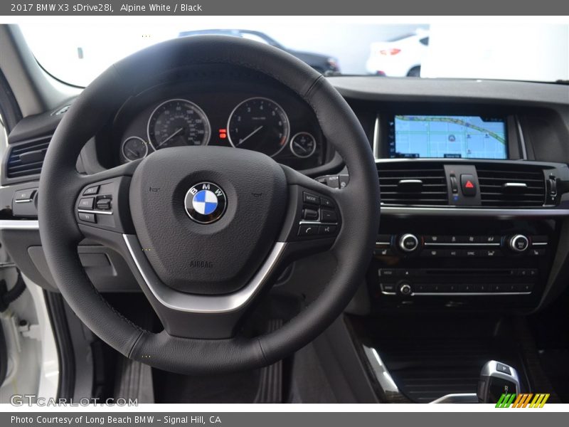 Alpine White / Black 2017 BMW X3 sDrive28i