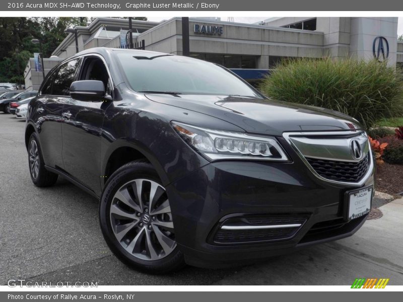 Graphite Luster Metallic / Ebony 2016 Acura MDX SH-AWD Technology