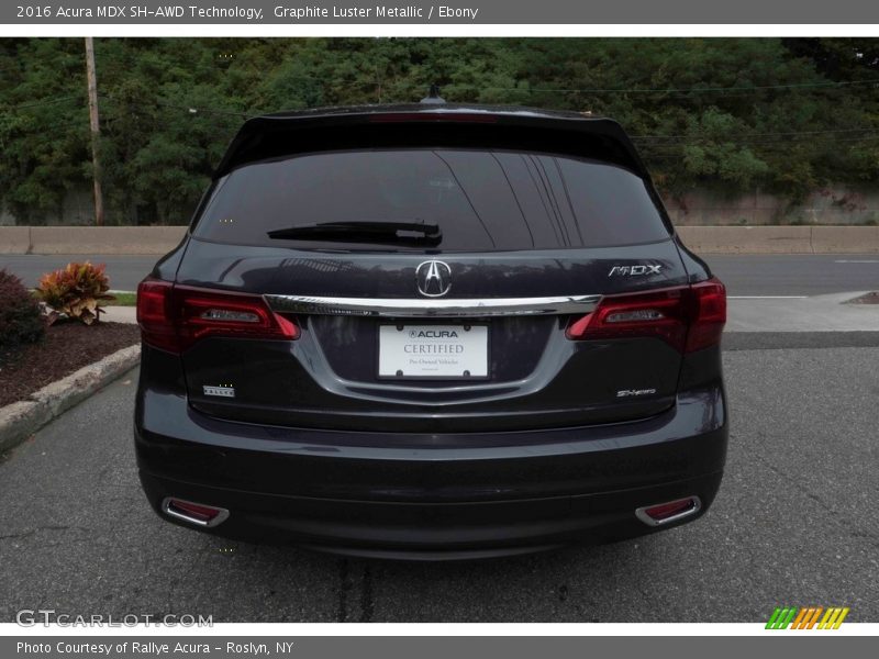 Graphite Luster Metallic / Ebony 2016 Acura MDX SH-AWD Technology