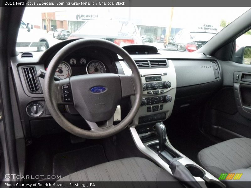 Sterling Gray Metallic / Charcoal Black 2011 Ford Focus SE Sedan