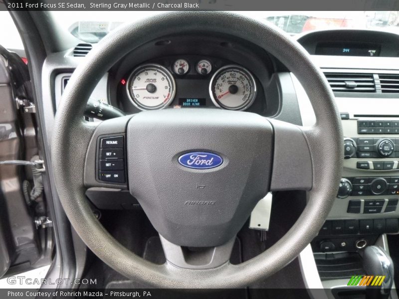 Sterling Gray Metallic / Charcoal Black 2011 Ford Focus SE Sedan