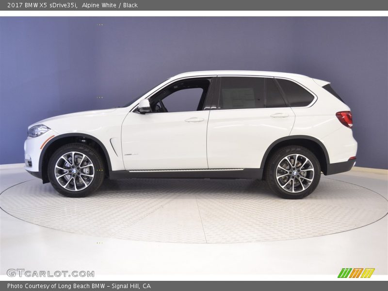 Alpine White / Black 2017 BMW X5 sDrive35i