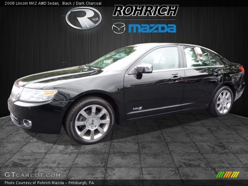 Black / Dark Charcoal 2008 Lincoln MKZ AWD Sedan