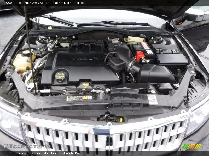 Black / Dark Charcoal 2008 Lincoln MKZ AWD Sedan