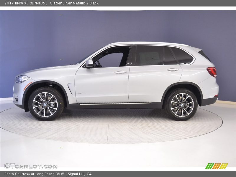 Glacier Silver Metallic / Black 2017 BMW X5 sDrive35i