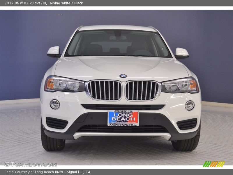 Alpine White / Black 2017 BMW X3 xDrive28i