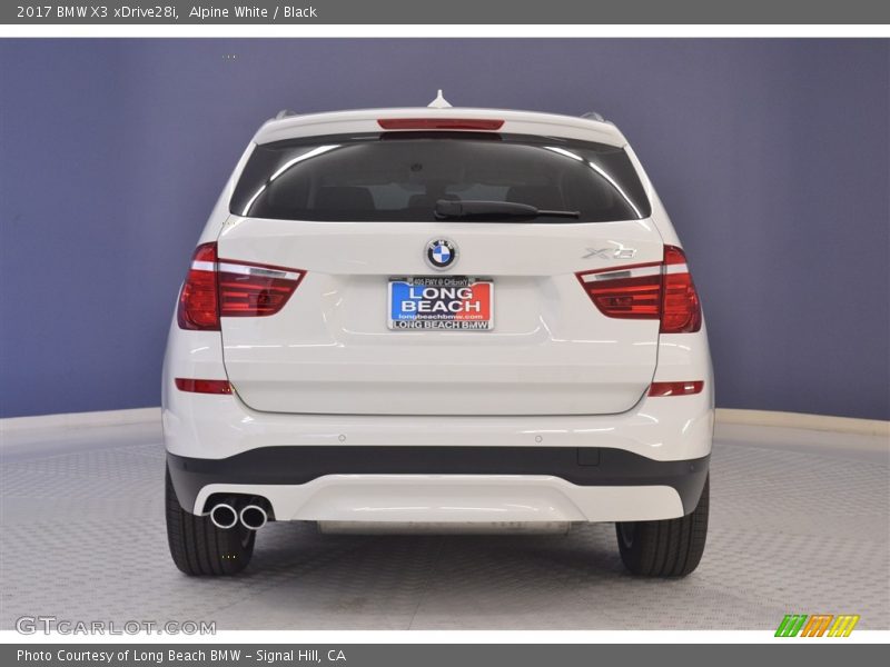 Alpine White / Black 2017 BMW X3 xDrive28i