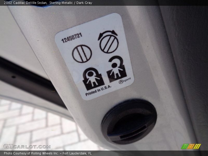 Sterling Metallic / Dark Gray 2002 Cadillac DeVille Sedan