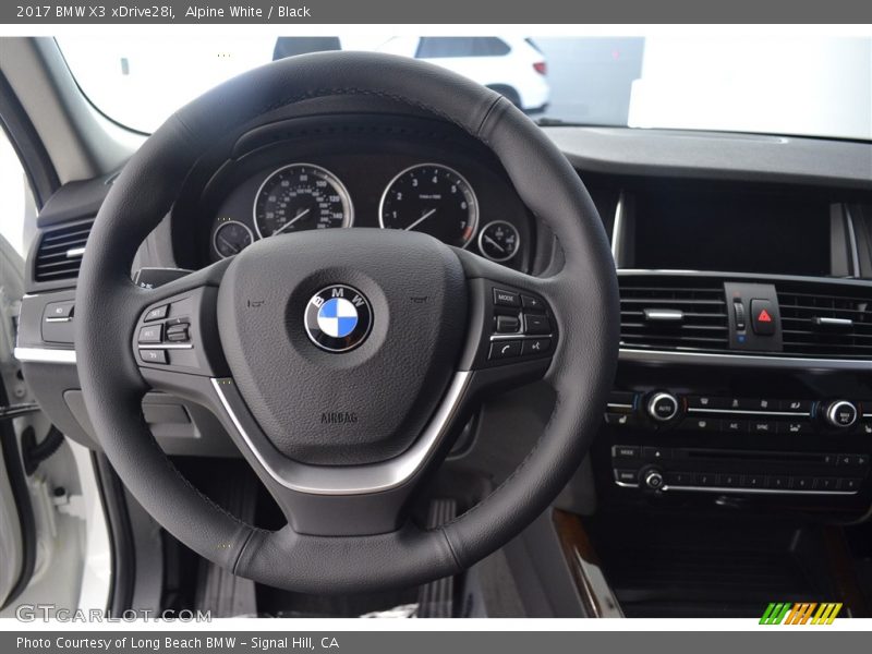 Alpine White / Black 2017 BMW X3 xDrive28i