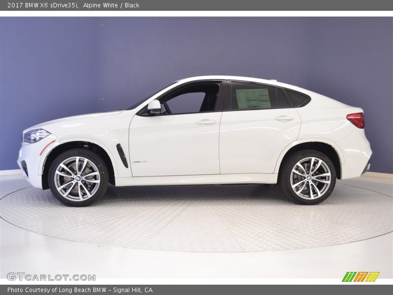 Alpine White / Black 2017 BMW X6 sDrive35i