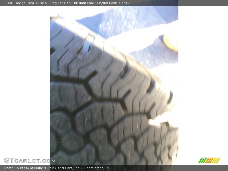 Brilliant Black Crystal Pearl / Khaki 2008 Dodge Ram 1500 ST Regular Cab