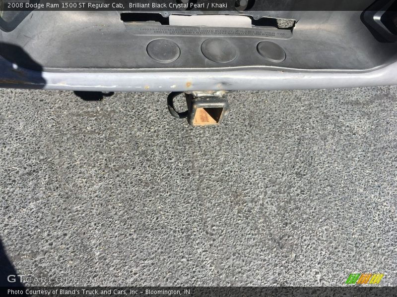 Brilliant Black Crystal Pearl / Khaki 2008 Dodge Ram 1500 ST Regular Cab