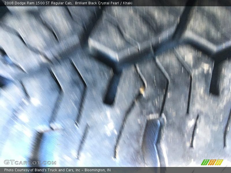 Brilliant Black Crystal Pearl / Khaki 2008 Dodge Ram 1500 ST Regular Cab