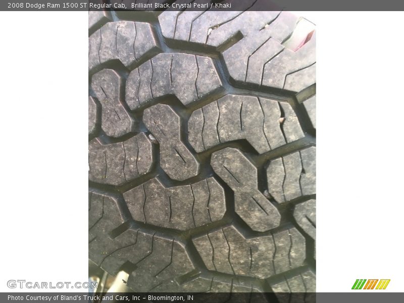 Brilliant Black Crystal Pearl / Khaki 2008 Dodge Ram 1500 ST Regular Cab