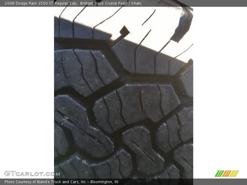 Brilliant Black Crystal Pearl / Khaki 2008 Dodge Ram 1500 ST Regular Cab
