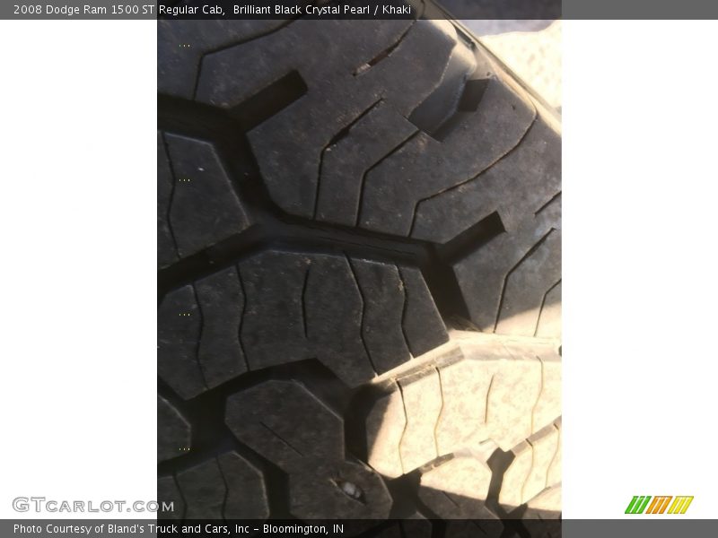 Brilliant Black Crystal Pearl / Khaki 2008 Dodge Ram 1500 ST Regular Cab