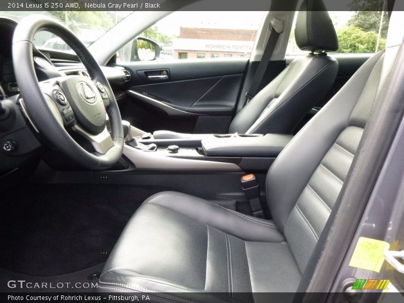 Nebula Gray Pearl / Black 2014 Lexus IS 250 AWD