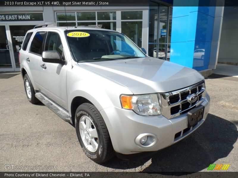 Ingot Silver Metallic / Stone 2010 Ford Escape XLT V6 4WD