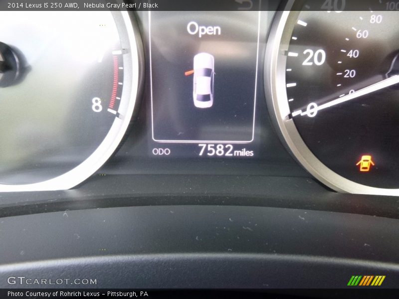 Nebula Gray Pearl / Black 2014 Lexus IS 250 AWD